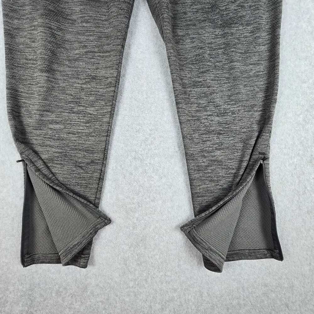 Adidas Mens XL Training Joggers/Sweatpants with Drawstring and Pockets Gray